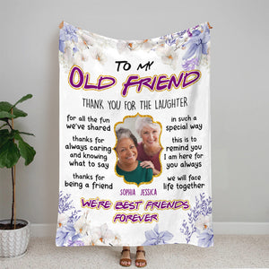 We're Best Friends Forever, Personalized Blanket, Gifts For Friend 02ACDT200623 - Blanket - GoDuckee