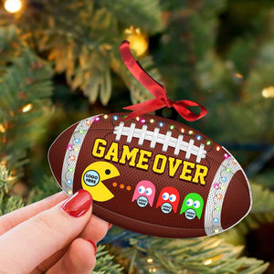 Game Over, Gift For Football Lover, Personalized Acrylic Ornament, Football Game Fan Ornament, Christmas Gift 02HTTI270923 - Ornament - GoDuckee