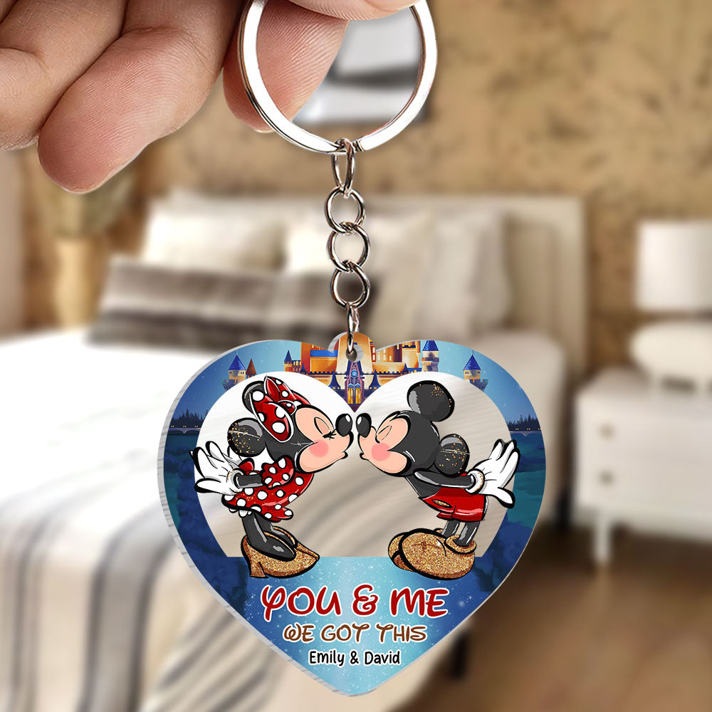 Personalized Mickey Mouse Keychain Minnie Mouse Keyring Disney 