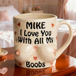 Naughty Boobs Coffee Mug - Personalized Gifts For Couple Coffee Mug 04NATI140125 - Coffee Mug - GoDuckee