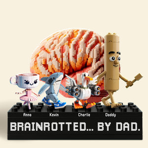 Brain Dad Plaque - Personalized Gifts For Dad 04ohti210525 - Shaped Plaques - GoDuckee