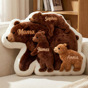 Caring Bear Mom Custom Shape Pillow - Personalized Gifts For Mom 02qhti270226 - Pillow - GoDuckee