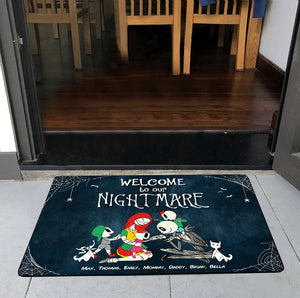 Welcome To Horror Family, 01QHDT150423 Personalized Family Doormat - Doormat - GoDuckee