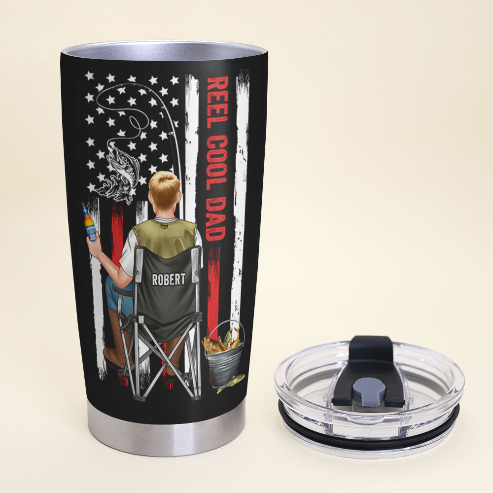 Reel Amazing Daddy - Custom Engraved Funny Fishing YETI Tumbler