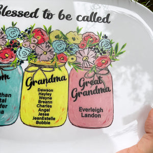 Blessed To Be Called TT 05HUDT070623 Personalized Resin Plate, Gift For Grandma - Resin Plate - GoDuckee