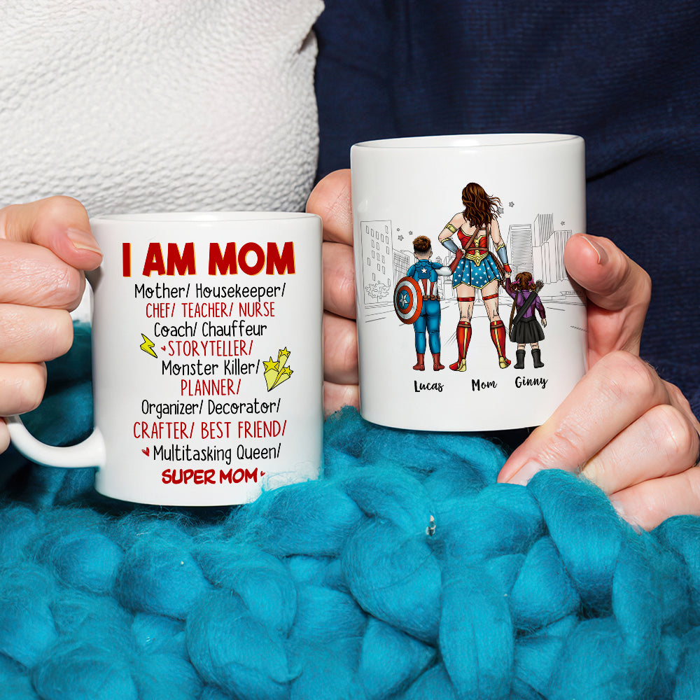 I Am Mom- Personalized Mug - Gift For Mom- 05HUHN010323TM - Coffee Mug - GoDuckee