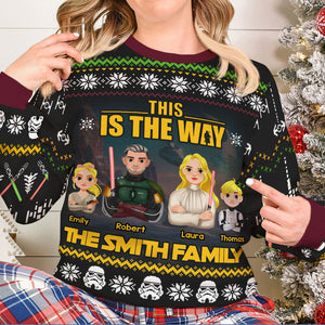 Personalized Gifts For Family Ugly Sweater 05toti211024hg - AOP Products - GoDuckee