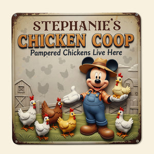 Cute Chicken Coop Metal Sign - Personalized Gifts For Farmers 01ohti050625 - Metal Signs - GoDuckee