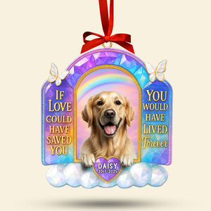 Memorial Dog Ornament - Custom Photo Gifts For Dog Lovers 06nati160925 - Ornament - GoDuckee