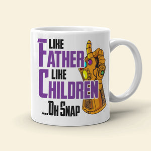 Like Father Like Children... Oh Snap, Personalized Dad Mug 08hudt100623 - Coffee Mug - GoDuckee