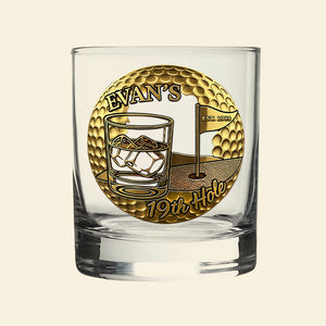 Golf 19th Hole Whiskey Glass, Personalized Gifts For Golfers 01qhti070825 - Whiskey Glass - GoDuckee