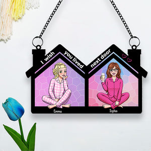 Personalized Gifts For Besties Suncatcher Window Hanging Ornament 04htdc110624hh - Ornaments - GoDuckee