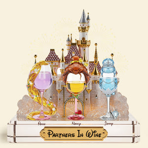 Drink Princess Besties Plaque - Personalized Gifts For Besties 04nati020625 - Shaped Plaques - GoDuckee