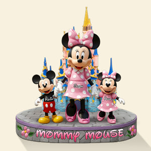 Personalized Gifts For Mom Plaque, Mom & Kids Hand In Hand 05qhti100425 - Shaped Plaques - GoDuckee