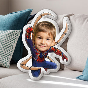 Custom Face Pillow 01QHTI080623 Laughing Kid Face SPKid - Pillow - GoDuckee