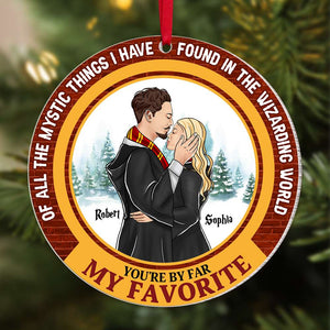 You're By Far My Favorite, Couple Gift, Personalized Acrylic Ornament, Magic Couple Ornament, Christmas Gift 04HUTI160923TM - Ornament - GoDuckee