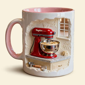 Cake Mixer Coffee Accent Mug - Personalized Gifts For Baker Coffee Mug 02KITI130125 - Coffee Mug - GoDuckee