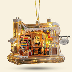 Sewing Machine Cozy House Plaque, Personalized Gifts For Sewing Lovers 02qhti040925 - Ornament - GoDuckee