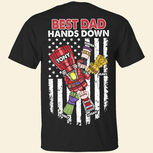Best Dad Hands Down TT-02HUTI180523HA Personalized Shirt - Shirts - GoDuckee