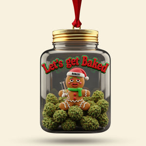 Gingerbread Weed Ornament - Personalized Gifts For Weed Lovers 03toti110825 - Ornament - GoDuckee