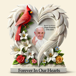 Forever In Our Hearts Plaque - Gift For Heaven 041HUTI210425 - Shaped Plaques - GoDuckee