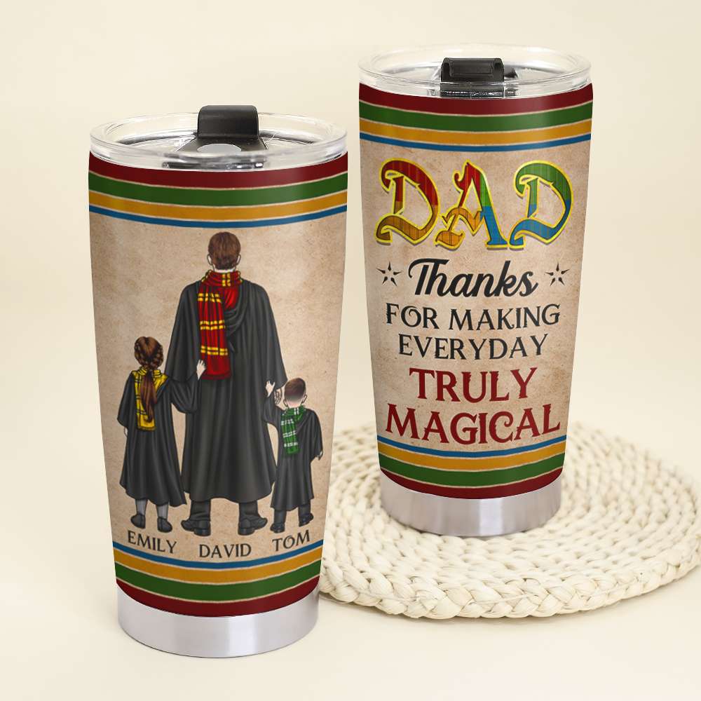 Magical Dad Personalized Tumbler - TZ-TCTT-03nadt080523 - Tumbler Cup - GoDuckee