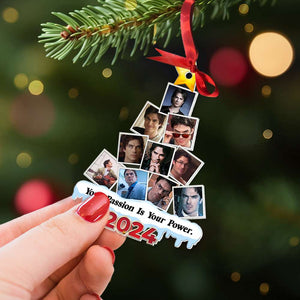 Custom Photo Christmas Gift For Actor Fans 012DGTI140824 - Ornament - GoDuckee