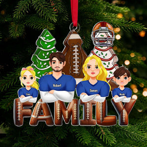 Personalized Gifts For Family Love Football Acrylic Ornament 02XQTI311024HG