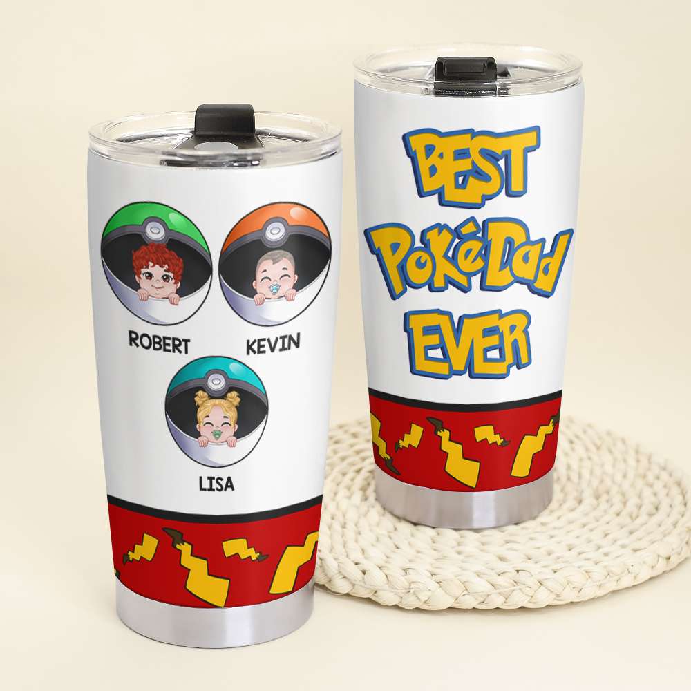 Best Dad Ever Personalized Tumbler Cup, Gift For Father's Day-5OHDT220523 - Tumbler Cup - GoDuckee