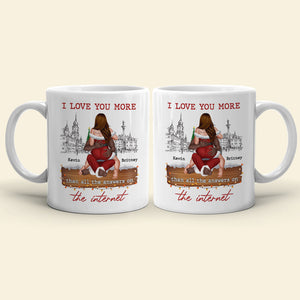 I Love You More, Personalized Coffee Mug, Christmas Gifts For Couple - Coffee Mug - GoDuckee