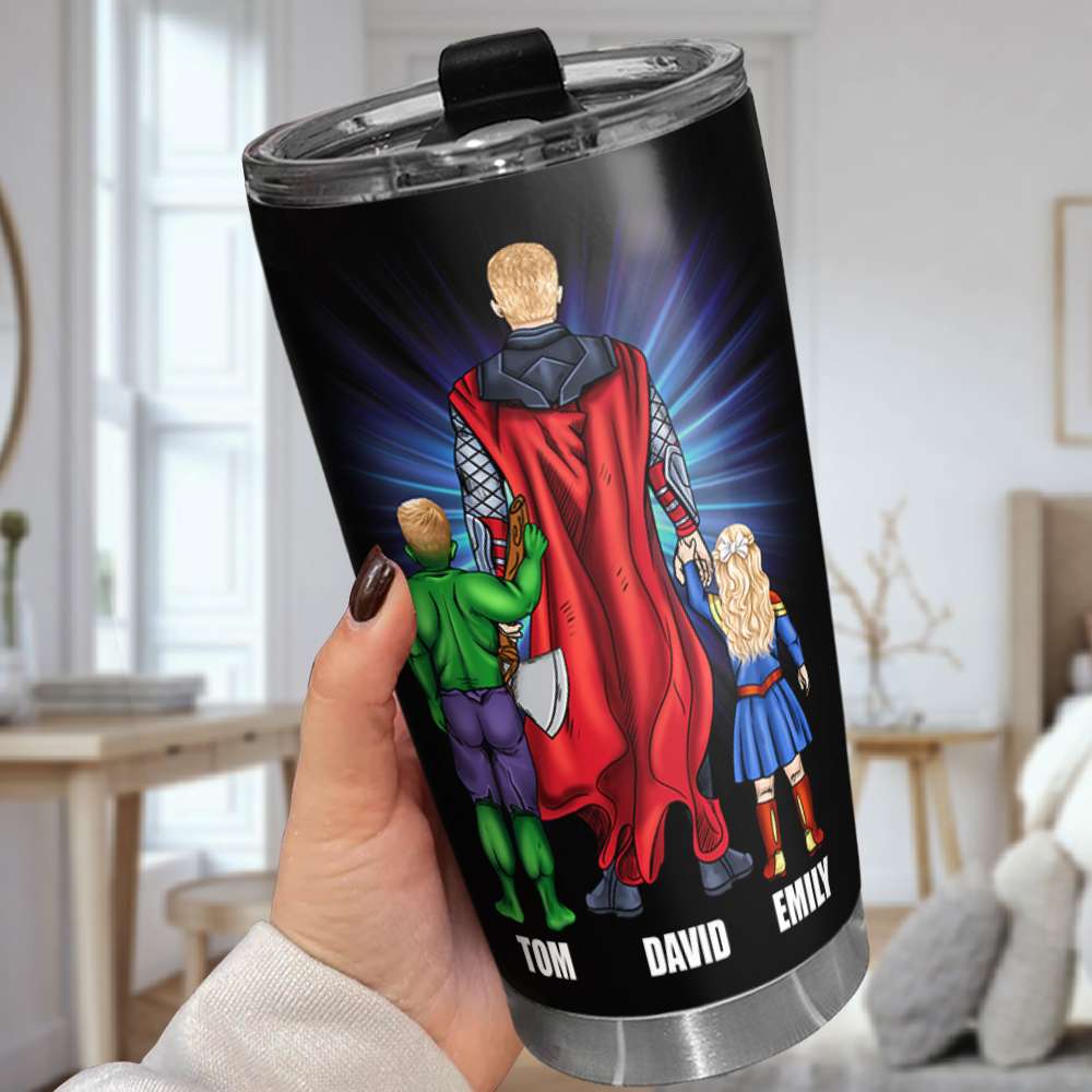 Father's Day Gift, 11ACDT230523TM Personalized Family Daddy Tumbler - Tumbler Cup - GoDuckee