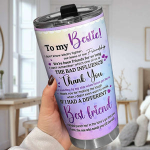 To My Bestie 02HUDT050823HH Personalized Tumbler, Gifts For Bestie - Tumbler Cup - GoDuckee