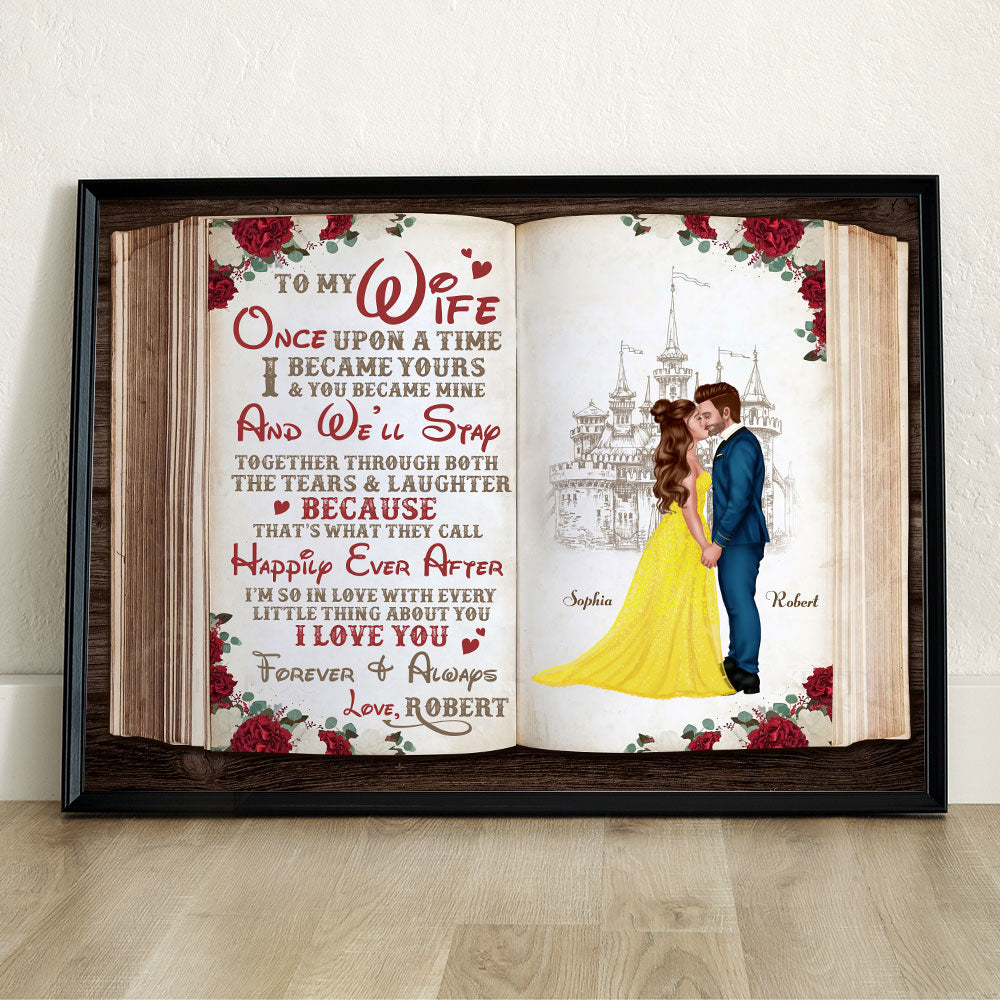 I Love You Forever & Always, Couple Gift, Personalized Poster, Couple Book Story Canvas Print 03HTTI181223PA - Poster & Canvas - GoDuckee