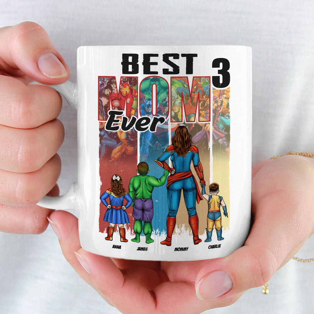 Personalized Gifts For Super Mom Coffee Mug Best Mom Ever 04OHTI190325PA - Coffee Mug - GoDuckee