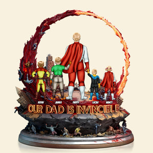 Super Dad Plaque - Personalized Gifts For Dad 05tgti140525hg - Shaped Plaques - GoDuckee