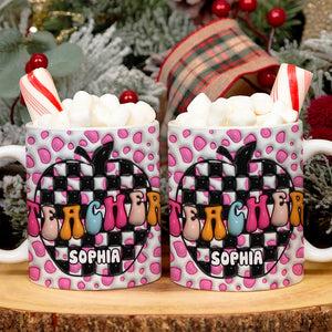 Christmas Marshmallow Mug Personalized Ornament - White