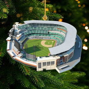 Gift For Baseball Lover, Personalized Acrylic Ornament, Baseball Stadium Field Ornament 01QHTI051223-01 - Ornament - GoDuckee
