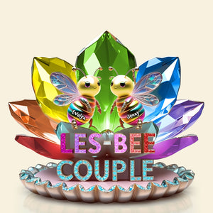 Bee Couple Acrylic Plaque - Personalized Gifts For LGBT Couple 05TGTI280525 - Shaped Plaques - GoDuckee