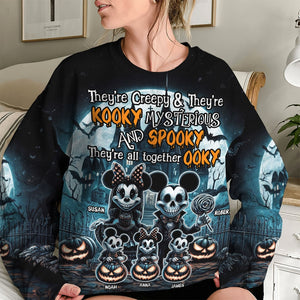 Personalized Halloween Gifts For Family Sweatshirt 02xqti140924 - AOP Products - GoDuckee