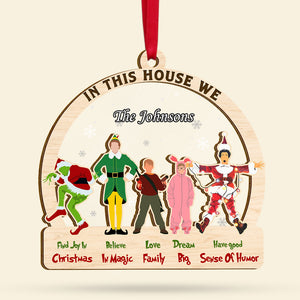 Personalized Gifts For Family Ornament, Classic Christmas Movies 04qhti241024 - Ornament - GoDuckee