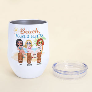 We Go Together Like Drunk and Disorderly, Personalized Wine Tumbler, Gift For Besties - Wine Tumbler - GoDuckee