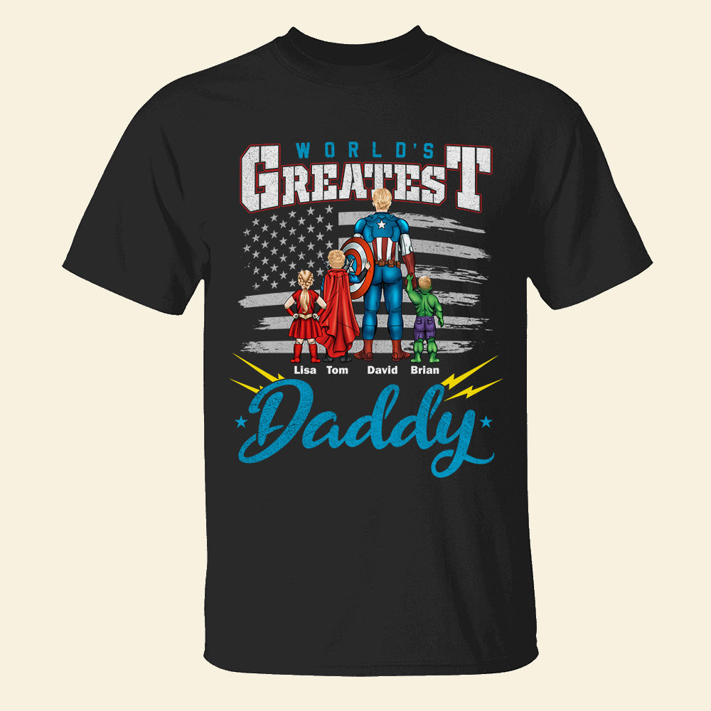The Best Daddy, Gift For Hero Dad 08DTDT270423TM Personalized Shirt Hoodie Sweatshirt - Shirts - GoDuckee
