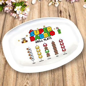 Family's Grill Plate, Gift For Family, Personalized Resin Plate, Grill Game Kids Plate 06DNTI160623 - Resin Plate - GoDuckee