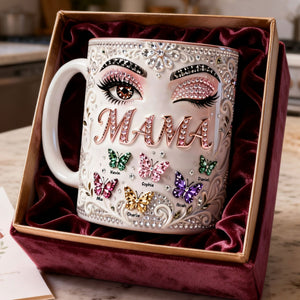 Grandma Butterfly Drinkware Coffee Mug - Personalized Gifts For Mom and Grandma 01nati090326 - Coffee Mug - GoDuckee