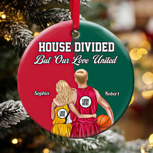 Personalized Gifts For Basketball-loving Couple Christmas Ornament 09huti141024 - Ornament - GoDuckee