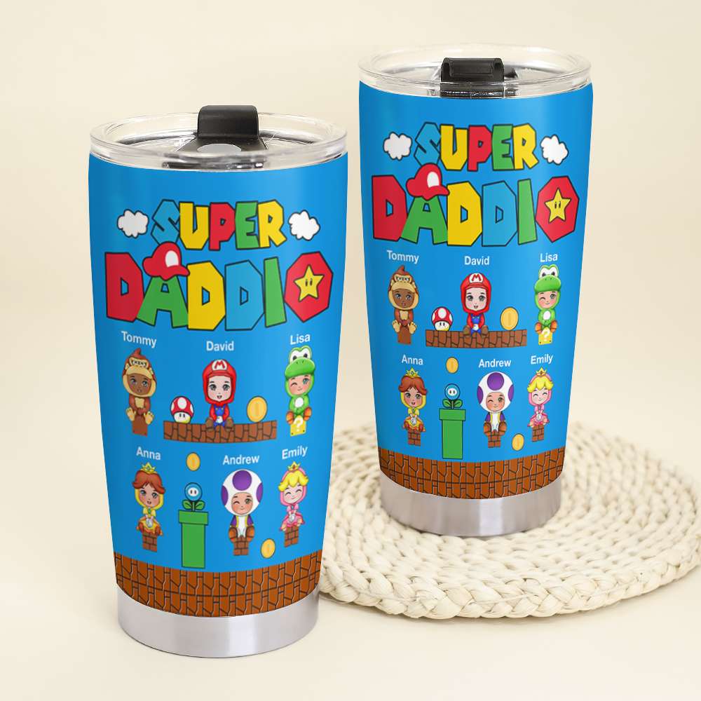 Super Dad Personalized Tumbler Cup,Gift For Father-7DTDT130523 - Tumbler Cup - GoDuckee