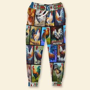 Personalized Gifts For Chicken Lover Sweatpants, Rooster Art 05qhti261224 - Shorts and Pants - GoDuckee