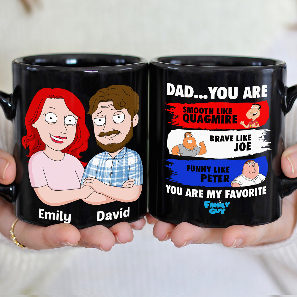 Favorite Family Dad Personalized Coffee Mug BLM-03dndt310523hh - Coffee Mug - GoDuckee