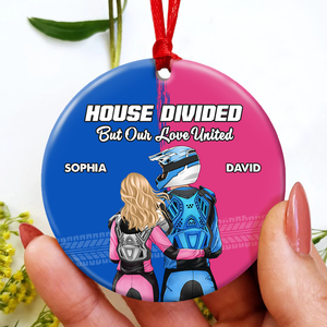 Personalized Gifts For Motocross Couple Christmas Ornament 02huhu141024hh - Ornament - GoDuckee