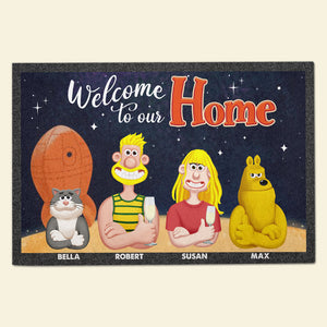 Personalized Gifts For Dog Cat Family Doormat 01xqti120225pa - Doormat - GoDuckee